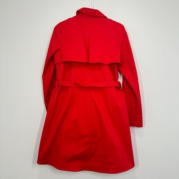 CAbi Style #334 Vibrant Cherry Red Convertible Trench Vest Size 4 Spring Coat - Picture 2 of 6